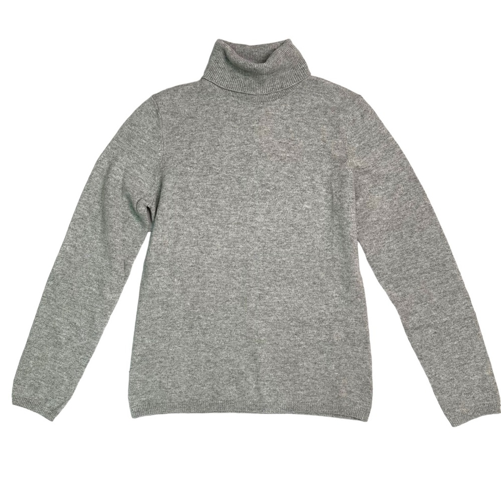 Charter Club 2-Ply 100% Cashmere Turtleneck Sweater Pink Gray Size S NWT